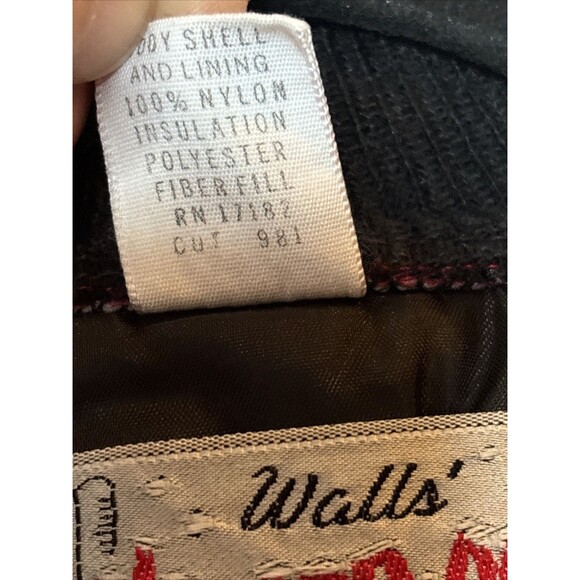 Vtg Walls Insulated Blizzard Pruf Red Zip Puffer Vest Puffy Vest Mens Size Large - Picture 4 of 16